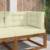 Buitenbankkussen Polyester Crèmekleurig 80x80 cm - 34% Korting