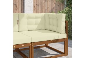 Buitenbankkussen Polyester Crèmekleurig 80x80 cm - 34% Korting
