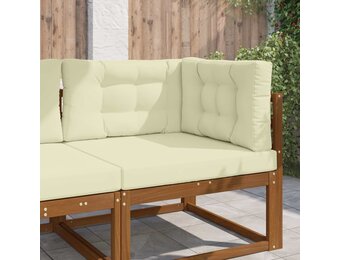 Buitenbankkussen Polyester Crèmekleurig 80x80 cm - 34% Korting
