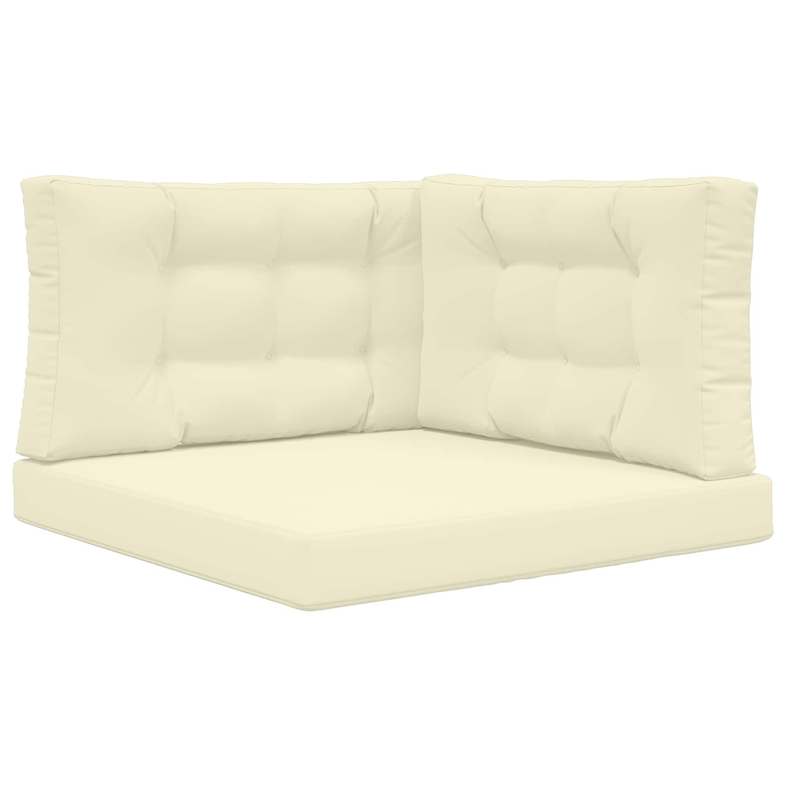 Buitenbankkussen Polyester Crèmekleurig 80x80 cm - 34% Korting