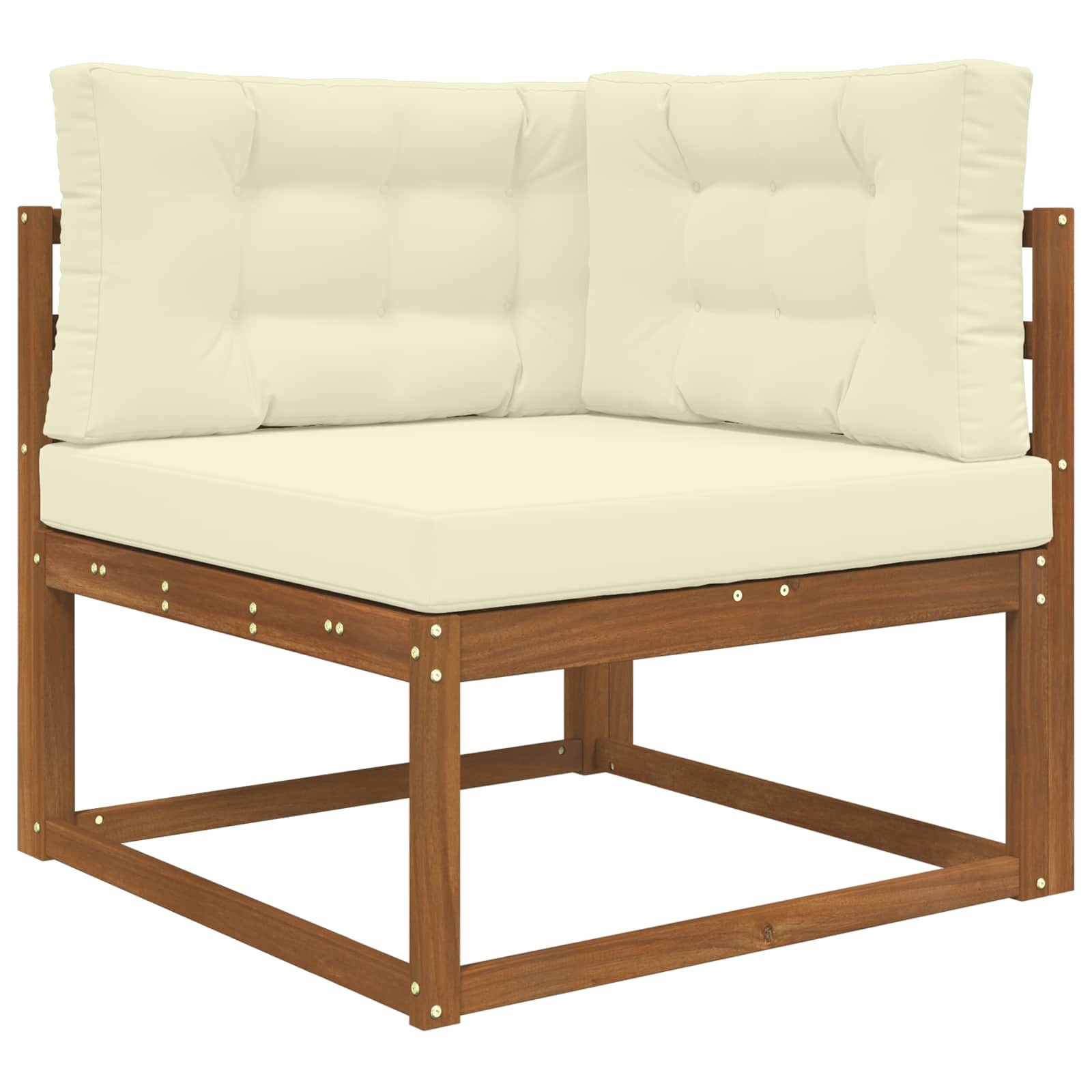 Buitenbankkussen Polyester Crèmekleurig 80x80 cm - 34% Korting