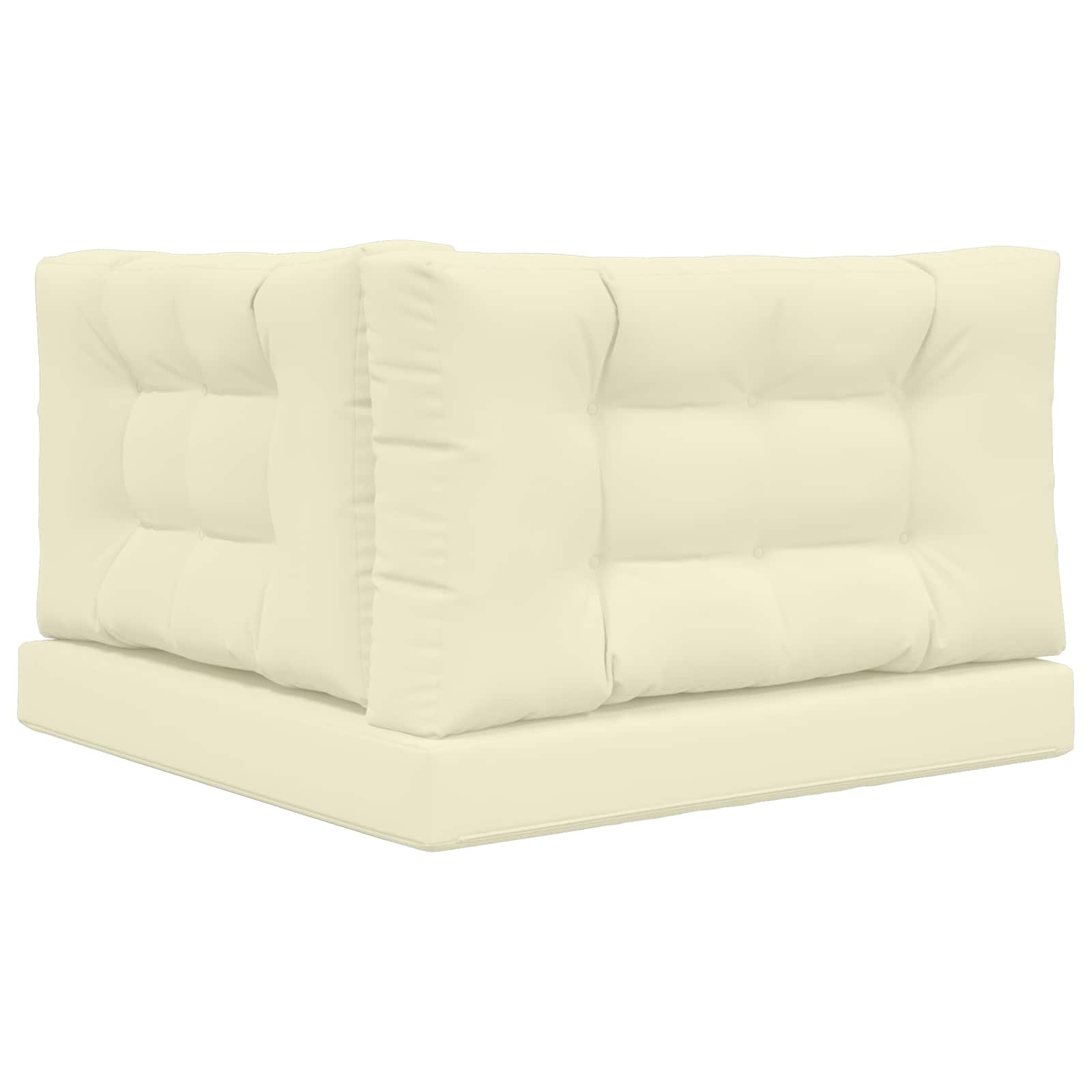 Buitenbankkussen Polyester Crèmekleurig 80x80 cm - 34% Korting