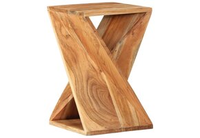Bijzettafel massief acaciahout 35x35x55 cm - 66% Korting!