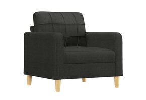 vidaXL Fauteuil 60 cm Stof Zwart - 46% Korting