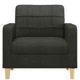 vidaXL Fauteuil Stof Zwart 60 cm - 35% Korting!
