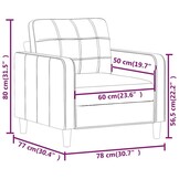 vidaXL Fauteuil Stof Zwart 60 cm - 35% Korting!