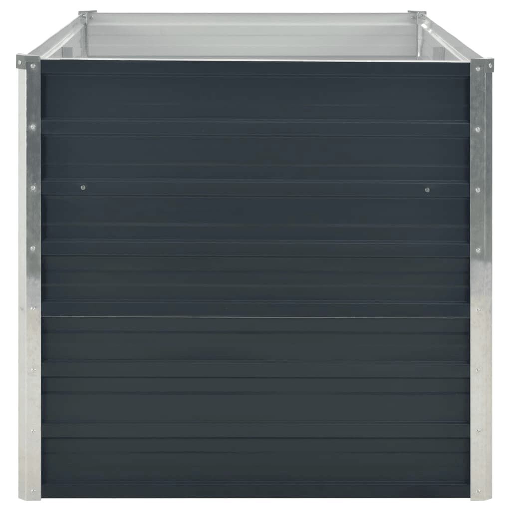Verhoogde Plantenbak 160x80x77 cm Staal Antraciet - 54% Korting