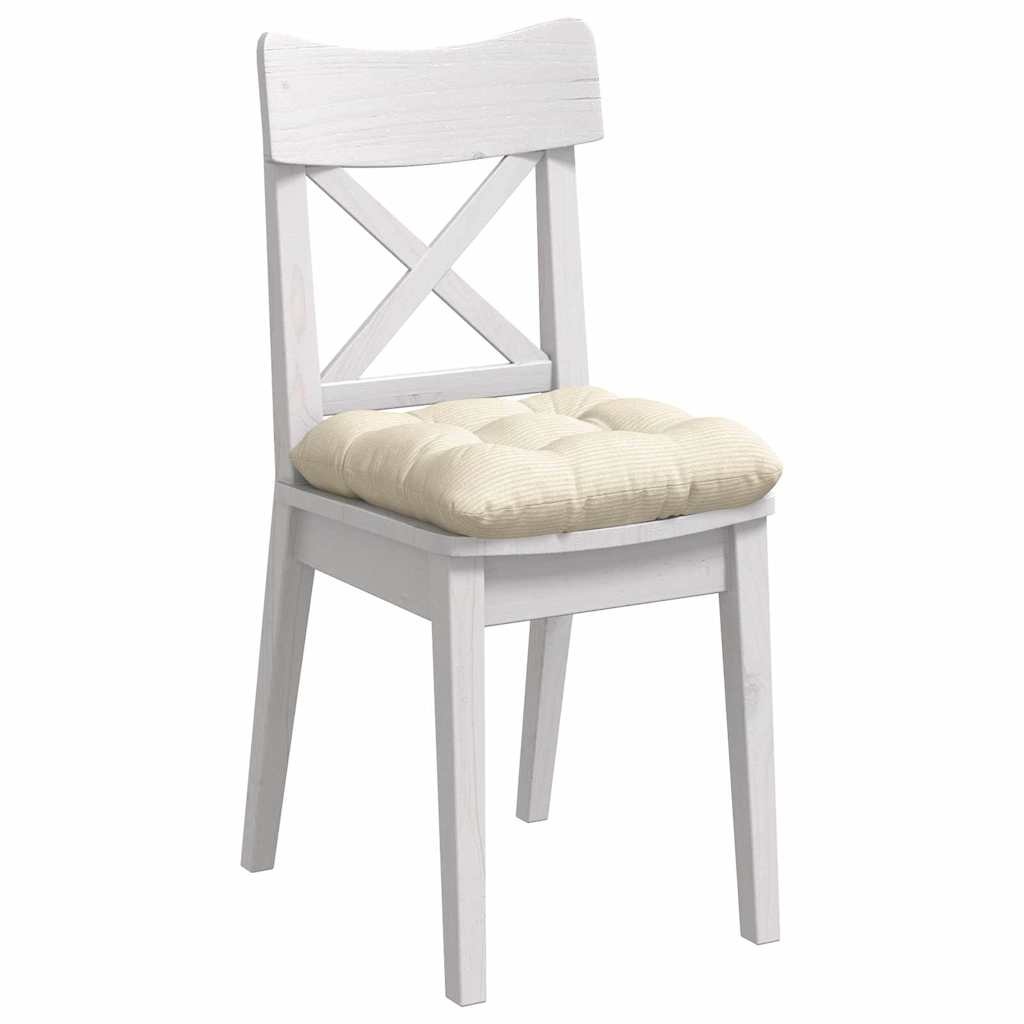 4x Katoenen Zitkussens Crèmekleurig 45x45 cm - 34% Korting