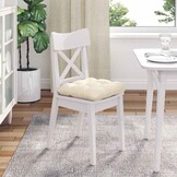 4x Katoenen Zitkussens Crèmekleurig 45x45 cm - 34% Korting