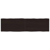 Eikenhouten Tafelblad Donkerbruin Natuurlijke Rand 180x50cm - 33% Korting