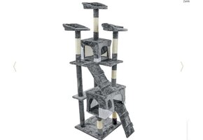 XXL Krabpaal Kattenboom Grijs - 170 cm - 34% Korting!