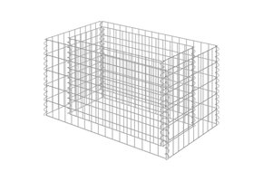 Verhoogde Gabion Plantenbak 90x50x50 cm Gegalvaniseerd Staal - 45% Korting