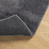 vidaXL Vloerkleed HUARTE laagpolig zacht wasbaar 120x120 cm antraciet