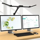 EPABINA 1500 Lumen LED Bureaulamp met Klem, 24W Dimbare Daglichtlamp in Wit