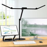 EPABINA Dimbare LED Bureau Lamp 72 cm - Wit - 24W Daglichtlamp met Sensoren en Omgevingslicht