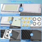 Led-schijnwerper voor buiten, 200 W, 2 stuks, 20.000 lm, 7000 K, IP67 waterdicht, 85-265 V, buitenverlichting voor tuin, terras, garage, fabriek - Maat 200W-2PC