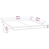 vidaXL Vervangingsdoek voor zonnescherm Antraciet 250 x 200 cm Canvas