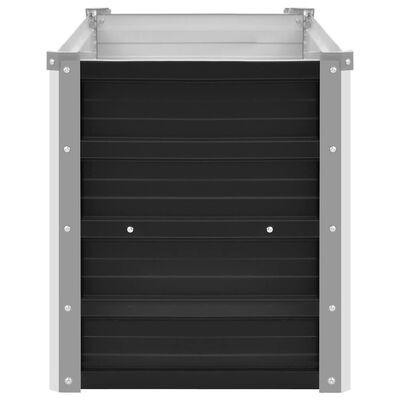 vidaXL Plantenbak verhoogd 100x40x45 cm gegalvaniseerd staal antraciet