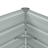 vidaXL Plantenbak verhoogd 100x40x45 cm gegalvaniseerd staal antraciet