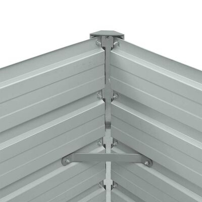 vidaXL Plantenbak verhoogd 100x40x45 cm gegalvaniseerd staal antraciet