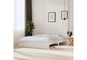 vidaXL Houten Bedframe Wit 180x200 cm - 54% Korting