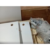 vidaXL Bedframe massief hout wit 180x200 cm