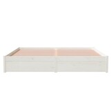 vidaXL Bedframe massief hout wit 180x200 cm