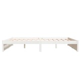 vidaXL Bedframe massief hout wit 180x200 cm