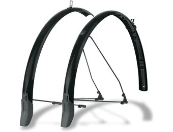 SKS GERMANY BLUEMELS Cable Line 28 inch 45 SET spatbordenset, fietsaccessoires, wielbescherming (sandwichconstructie, robuust en buigbestendig, kabelgeleidingssysteem, geïntegreerd kabelgoot voor