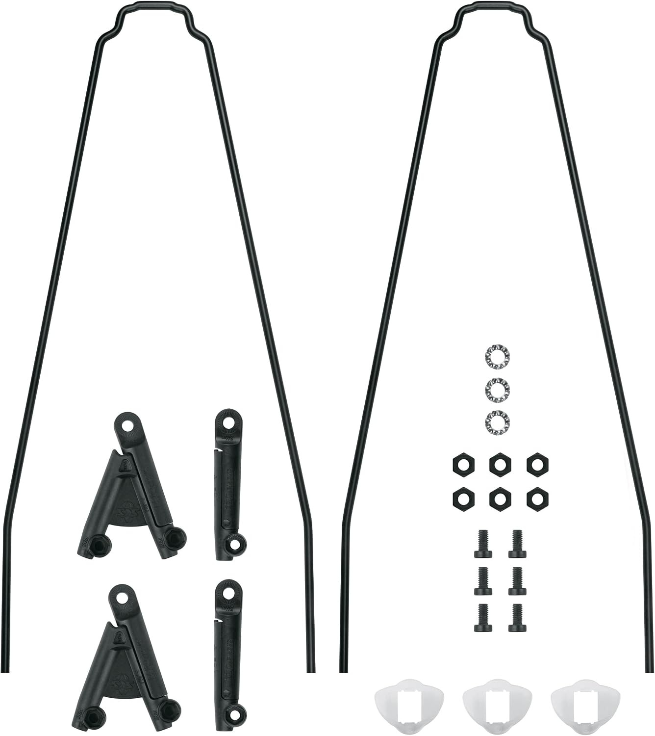 SKS GERMANY BLUEMELS Cable Line 28 inch 45 SET spatbordenset, fietsaccessoires, wielbescherming (sandwichconstructie, robuust en buigbestendig, kabelgeleidingssysteem, geïntegreerd kabelgoot voor