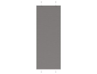 vidaXL Plissé rolgordijn 75x200 cm stofbreedte 74,4 cm antraciet