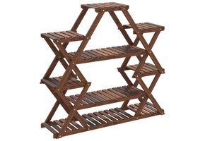 Plantenstandaard 110x25x105 cm Massief Vurenhout - 46% Korting