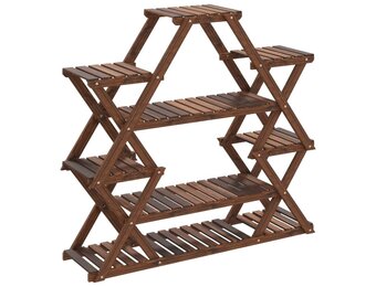 vidaXL Plantenstandaard 110x25x105 cm massief vurenhout