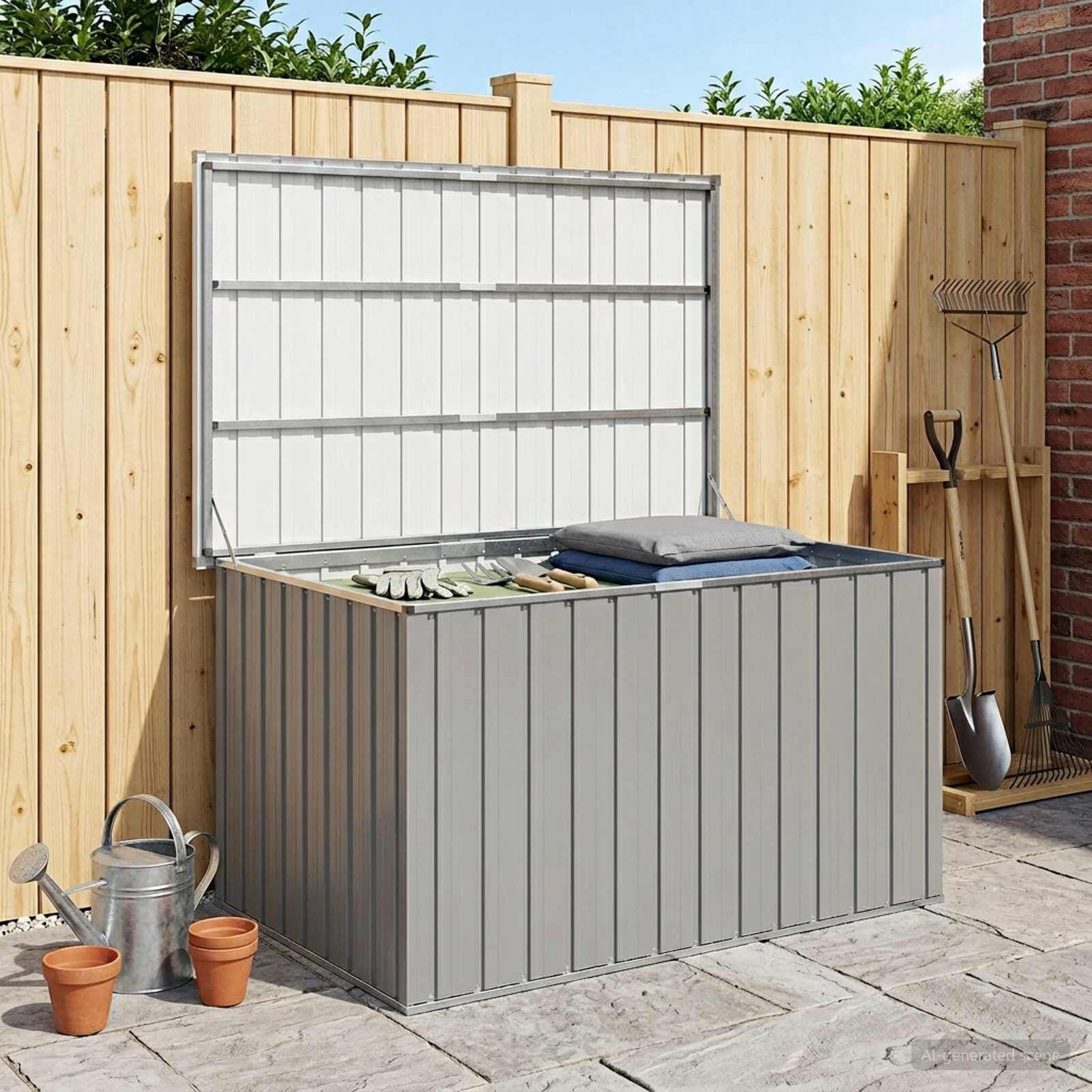 VidaXL Tuinbox Grijs 149x99x93 cm - 54% Korting