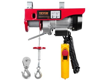 VEVOR Elektrische takel 250KG - 230V - 510W - 12m hefhoogte - 10m/min