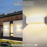 Cwycfw LED Wandlamp 36W - Verstelbaar Licht - Wit - Set van 2