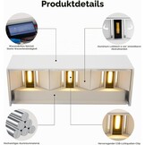 Cwycfw LED Wandlamp 36W - Verstelbaar Licht - Wit - Set van 2