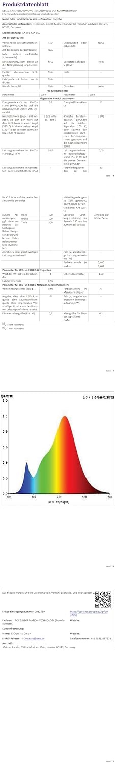 Cwycfw LED Wandlamp 36W - Verstelbaar Licht - Wit - Set van 2