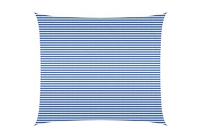 VidaXL Zonnescherm Zeil HDPE 6x8m Blauw/Wit - 46% Korting