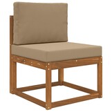 vidaXL Buiten bankkussen Polyester Taupe 60 x 60 cm