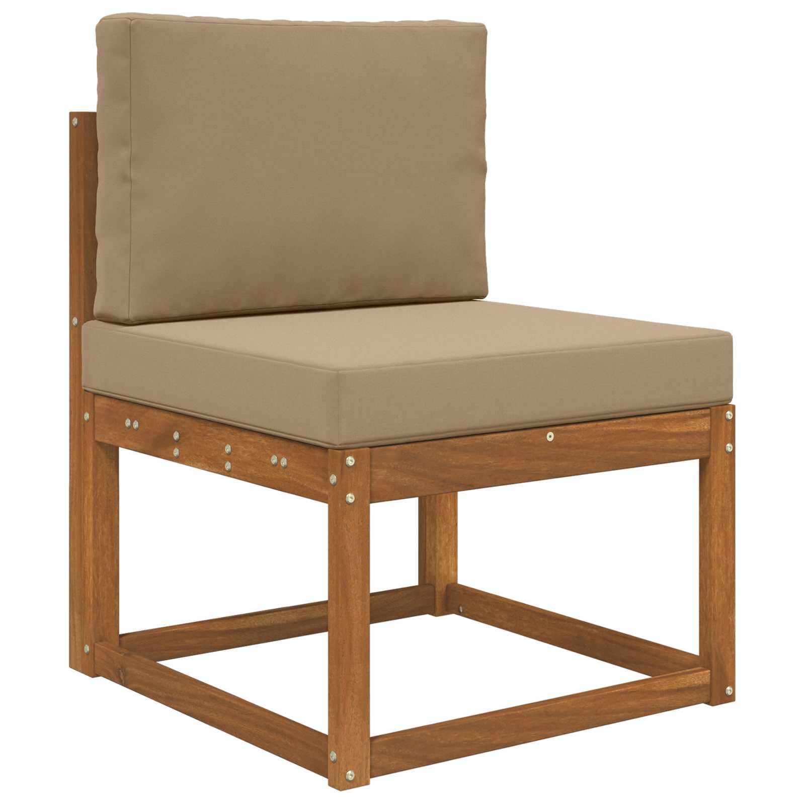vidaXL Buiten bankkussen Polyester Taupe 60 x 60 cm