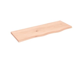 vidaXL Wastafelblad 80x30x2 cm onbehandeld massief hout