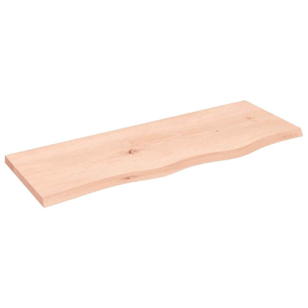 vidaXL Wastafelblad 80x30x2 cm onbehandeld massief hout