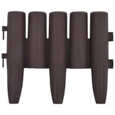 vidaXL Gazonranden 36 st 10 m PP bruin