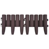 vidaXL Gazonranden 36 st 10 m PP bruin