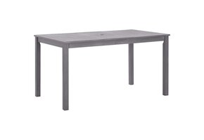 vidaXL Tuintafel Acaciahout 140x80x74cm Greywash - 47% Korting