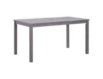vidaXL Tuintafel 140x80x74 cm massief acaciahout greywash