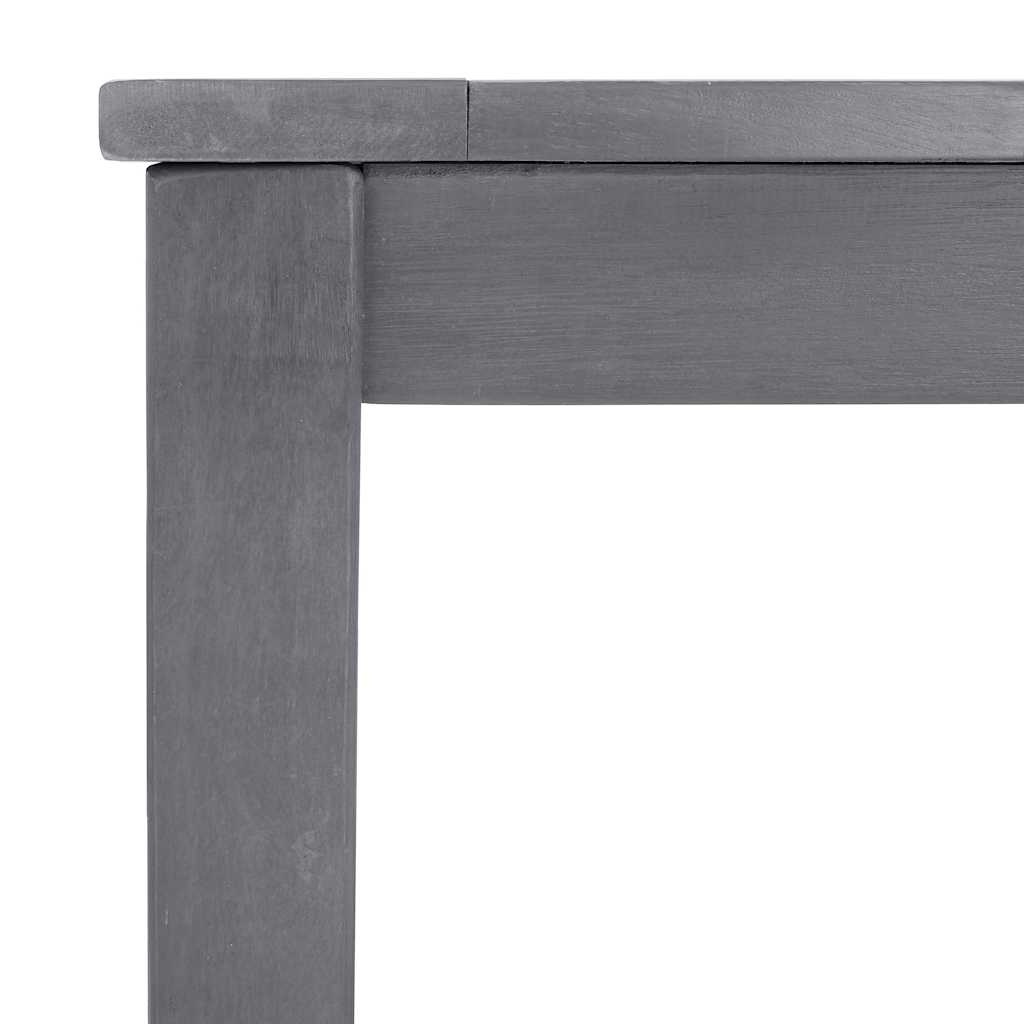 vidaXL Tuintafel 140x80x74 cm massief acaciahout greywash