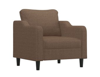VidaXL Fauteuil Stof Bruin 60 cm Breed - 63% Korting!