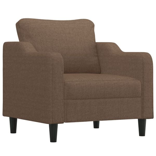 VidaXL Fauteuil Stof Bruin 60 cm Breed - 63% Korting!